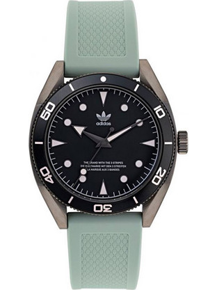 Adidas Ανδρικό Ρολόι με Γκρι Καουτσούκ Λουράκι AOFH22001