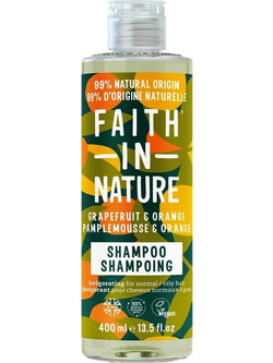 Faith In Nature Βιολογικό Πορτοκάλι & Γκρέιπφρουτ Φυτικό Σαμπουάν για Επανόρθωση για Λιπαρά Μαλλιά 400ml
