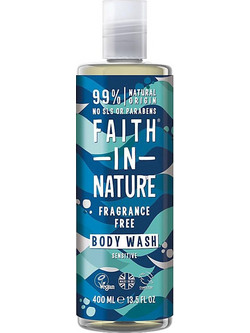 Faith In Nature Fragrance Free Αφρόλουτρο σε Gel 400ml