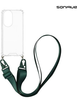Sonique Armor Θήκη (Honor 200 Pro 5G) με Strap Πράσινο Σκούρο