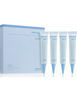 AMOS PROFESSIONAL Pure Smart Peeling απολέπιση τριχωτού της κεφαλής κατά της πιτυρίδας 4x20 ml