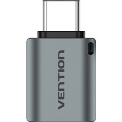Vention USB-C Male to USB 3.0 Female OTG Adapter Gray Aluminum Alloy Type