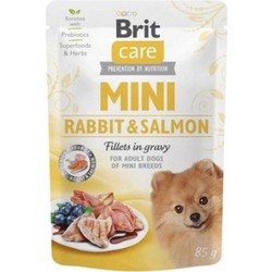 Brit Care Mini Adult with Rabbit & Salmon in Gravy 85gr