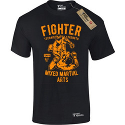 T-SHIRT TAKEPOSITION ΒΑΜΒΑΚΕΡΟ , MMA FIGHTER, 150GR, ΜΑΥΡΟ/ MEDIUM, 307-5511-prosf1