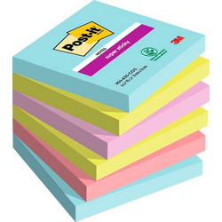 Αυτοκόλλητα Χαρτάκια 3M Post-it 76 x 76 mm (90 Φύλλα,6άδα) (654-6SS-COS) (MMM654-6SS-COS)