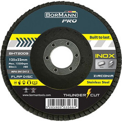 Δίσκος Λείανσης Inox Flap 80 125x22 Bormann Pro BHT2009