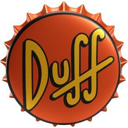 THE SIMPSONS - Duff - Metal Magnet with Bottle Opener