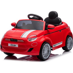 Chipolino Fiat 500 Ηλεκτροκίνητο Παιδικό Αυτοκίνητο Μονοθέσιο με Τηλεχειριστήριο 12V Κόκκινο