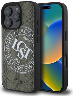 LACOSTE Iphone 16 Pro Max 6.9 Khaki Hardcase Mono Sportswear Magsafe - (LCHMP16XPSWB)