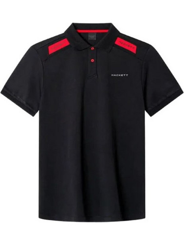 Hackett Ανδρική Μπλούζα Polo Μαύρη HM563396