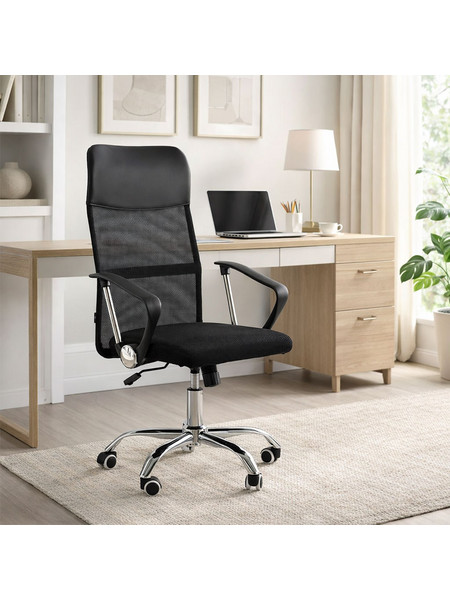 Spitishop Focus Καρέκλα Γραφείου Μαύρη (62x58x116)