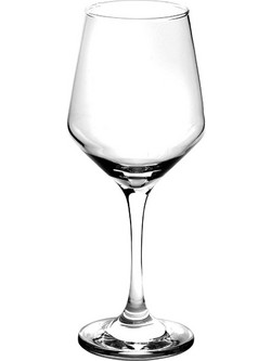 Spitishop Ποτήρι Κρασιού Γυάλινο Κολωνάτο Olivia 350ml 213937