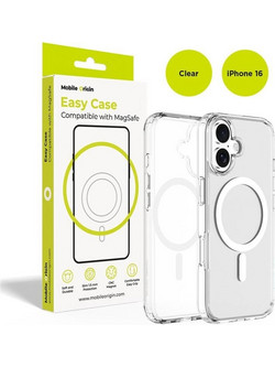 Mobile Origin Hybrid MagSafe Case, clear - iPhone 16 - (MO-HYCL-IP16)