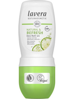 Lavera Natural & Refresh Φυσικό Αποσμητικό Roll On 48h Χωρίς Αλουμίνιο 50ml