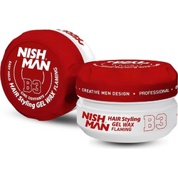 Κερί Μαλλιών Nisman Hair Styling Gel Wax B3 Flaming 150ml