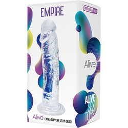Alive Jelly Empire Ρεαλιστικό Dildo με Βεντούζα 19.3cm Clear