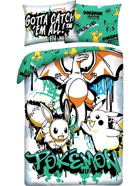 Pokemon Duvet Set Ver. 18 140 x 200 cm / 70 x 90 cm