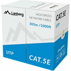 Lanberg U/UTP Cat.5e Καλώδιο Δικτύου Ethernet 305m Yellow LCU5-10CC-0305-Y