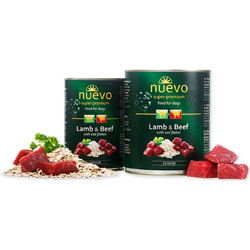 Nuevo Super Premium Senior Grain Free with Lamb & Beef 800gr
