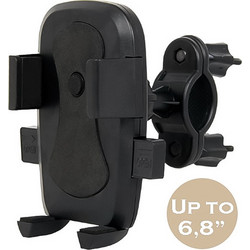LAMTECH SMARTPHONE HOLDER FOR BIKE OR SCOOTER UP TO 7' BLACK