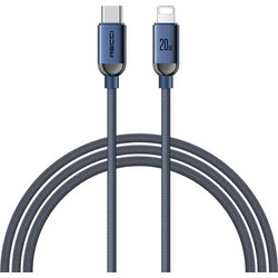 Recci Crystal Braided USB-C to Lightning Cable 30W 1.2m Blue RS09CL