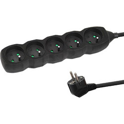 Esperanza Power Strip 5GN/3M Black - (ELK208K)