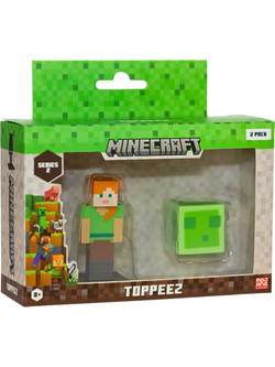 Minecraft - 3D 6 cm Figure 2 pack window box S2 - Alex & Slime