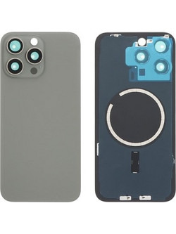 Full Back Cover Magsafe Magnet / Πίσω καπάκι Για iPhone 15 Pro Max Natural Titanium