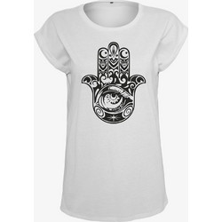 MISTER TEE Women Ladies Hand Of Fatima Tee - WHITE - MT569-00220