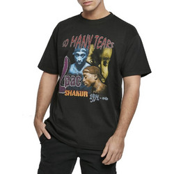 MISTER TEE Men Tupac So Many Tears Oversize Tee - BLACK - MT1808-00007