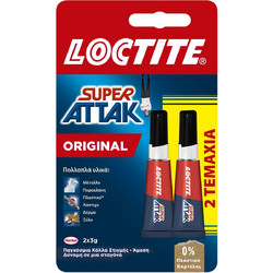 Κόλλα Υγρή Στιγμής Super Attak 3gr 2τεμ