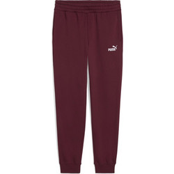 Puma Essentials Ανδρικό Παντελόνι Φόρμας Fleece με Λάστιχο Μπορντό 682607-96