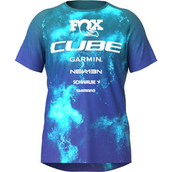 CUBE ΜΠΛΟΥΖΑ ΜΕ ΚΟΝΤΟ ΜΑΝΙΚΙ MTB JERSEY X ACTIONTEAM S/S 12551 Μπλε