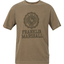 Franklin & Marshall SUNFADED ATHLETICS TEE Λαδί