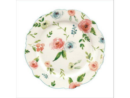 Cryspo Trio Πιάτο Φρούτου Πορσελάνης Primavera Blue 21cm 28-098-03