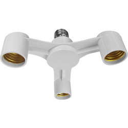 ADAPTOR 78976 Αντάπτορας/Μετατροπέας από Ντουί E27 σε 3 x E27 IP20 - Μ18 x Π18 x Υ10