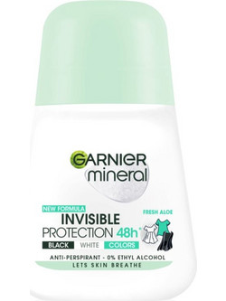 Garnier Mineral Invisible Protection Fresh Aloe Γυναικείο Αποσμητικό Roll On 48h 50ml