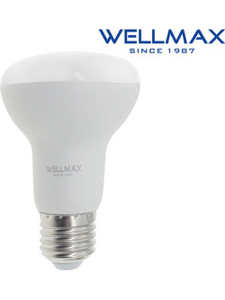 ΛΑΜΠΑ LED R63 E27 8W 720LM 120 3000K WARM WHITE WELLMAX (ΣΕΤ ΜΕ 10)