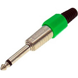 ΚΑΡΦΙ MONO 6.3mm ΠΛΑΣΤΙΚΟ ΝΙΚΕΛ ΤΥΠΟΥ NEUTRIK ΠΡΑΣΙΝΟ JT3081 JKG (ΣΕΤ ΜΕ 10)