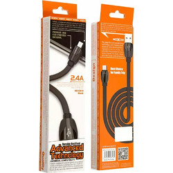 Moxom MX-CB18 Regular USB 2.0 to micro USB Cable Μαύρο 1m