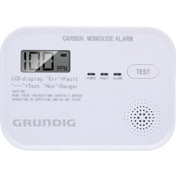 Grundig Aυτόνομος Aνιχνευτής Mονοξειδίου του 'Aνθρακα, σε Λευκό Χρώμα, 3.6x7.7x10.7 cm, 26013 - Grundig