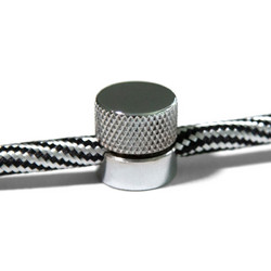 Creative Cables Μεταλλικό Στήριγμα Τοίχου Sare για υφασμάτινο Καλώδιο - σετ 2 τεμαχίων - Χρώμιο - Creative Cables - FCM01CRx2