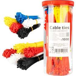 ΔΕΜΑΤΙΚΑ/ΔΕΤΙΚΑ ΚΑΛΩΔΙΩΝ TIE WRAP(ΤΑΙΡΑΠ) 2.5x100mm/3.6x150mm/3.6x200mm ΣΕ ΔΙΑΦΟΡΑ ΧΡΩΜΑΤΑ ΣΕΤ ΑΜΙΟ - 1000 ΤΕΜ