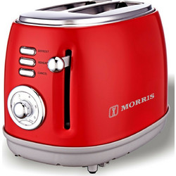 Morris Retro R20816TSR Φρυγανιέρα 2 Θέσεων 850W Κόκκινη
