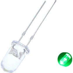 LED 3mm Green Clear