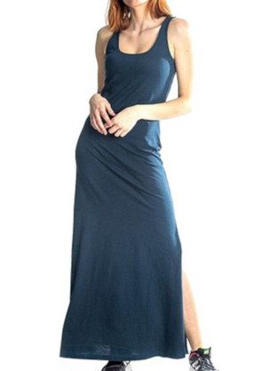 Paco & Co Maxi Καθημερινό Φόρεμα Navy Μπλε 9853
