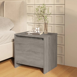 vidaXL Κομοδίνο Γκρι Sonoma 45x34x44,5 εκ. από Επεξεργασμένο Ξύλο 813046