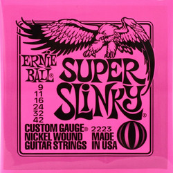 Ernie Ball 2223 Super Slinky Σετ 6 Χορδές Ηλεκτρικής Κιθάρας Nickel Plated Steel 9-42"