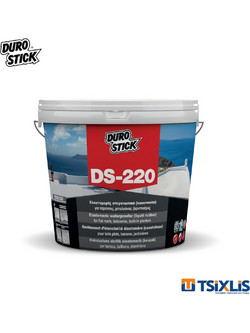 Durostick DS-220 Ελαστομερές Επαλειφόμενο Ακρυλικό Μονωτικό Στεγανωτικό Ταράτσας Λευκό 15kg