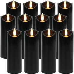 Ruhhy LED Candles 12 Pieces 15cm 26382 - (18605-0)